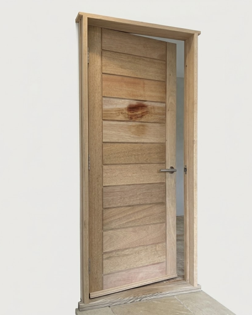 Puerta de Cedro Mara con Tableros Horizontales 