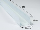 Perfil Vaina para Amurar Canalón Iso-panel x 3m MID