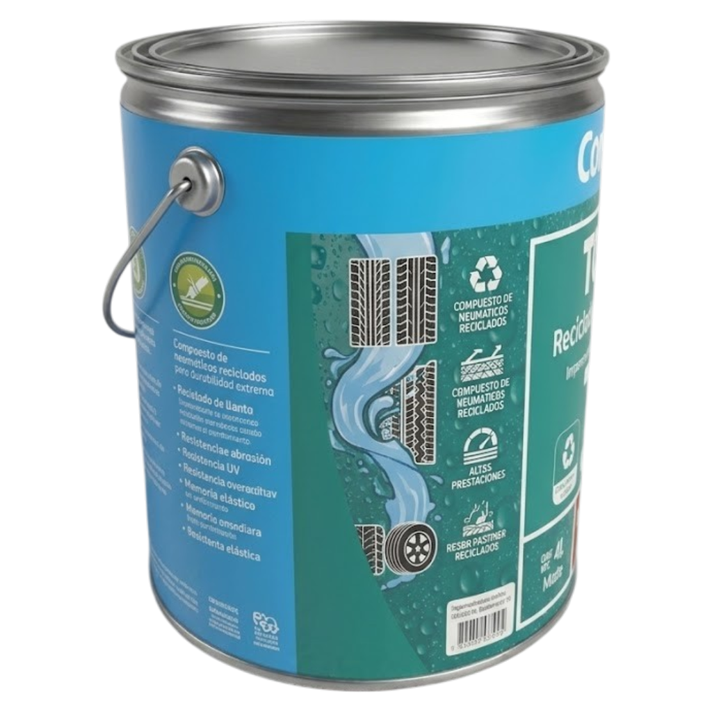 TOP Reciclado Llantas Blanco 4L Comex 5 Años