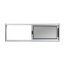 Aluminio Ventana Serie 20 - 120cm x 50cm