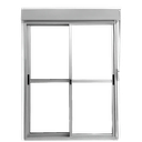Aluminio Ventana Serie 25 - 150cm x 200cm + Monoblock PVC