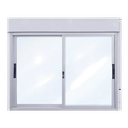 Aluminio Ventana Serie 25 - 180cm x 200cm + Monoblock PVC