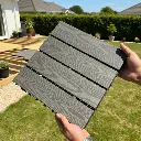 Deck Símil Madera para Exterior en WPC Gris