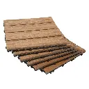 Deck Símil Madera para Exterior en WPC Gris