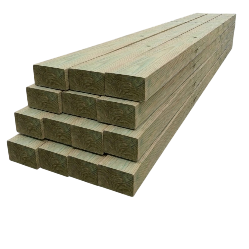 Tirante Madera Pino CCA Cepillado 8'' x 3'' x 4,5m