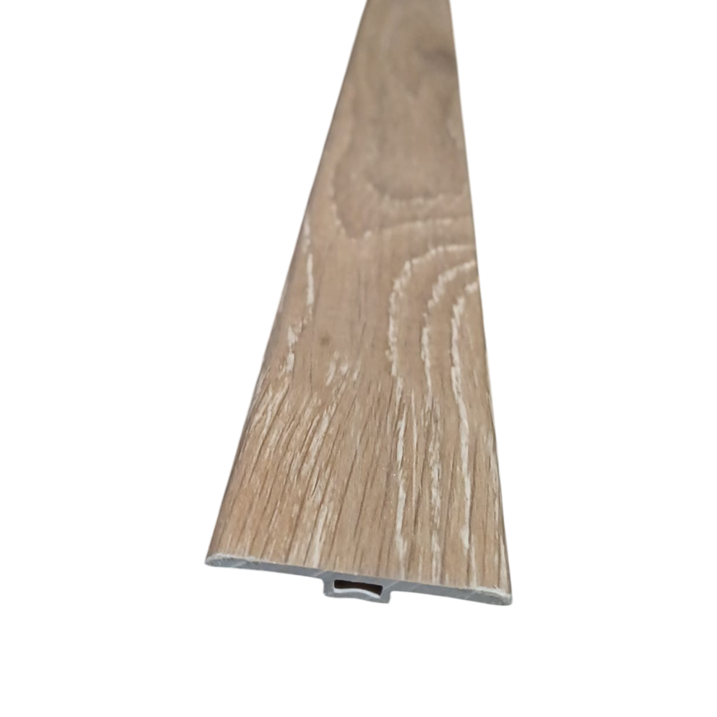 Junta Dilatación PVC Símil Madera Tipo T x 2.4m - YM 6189-1