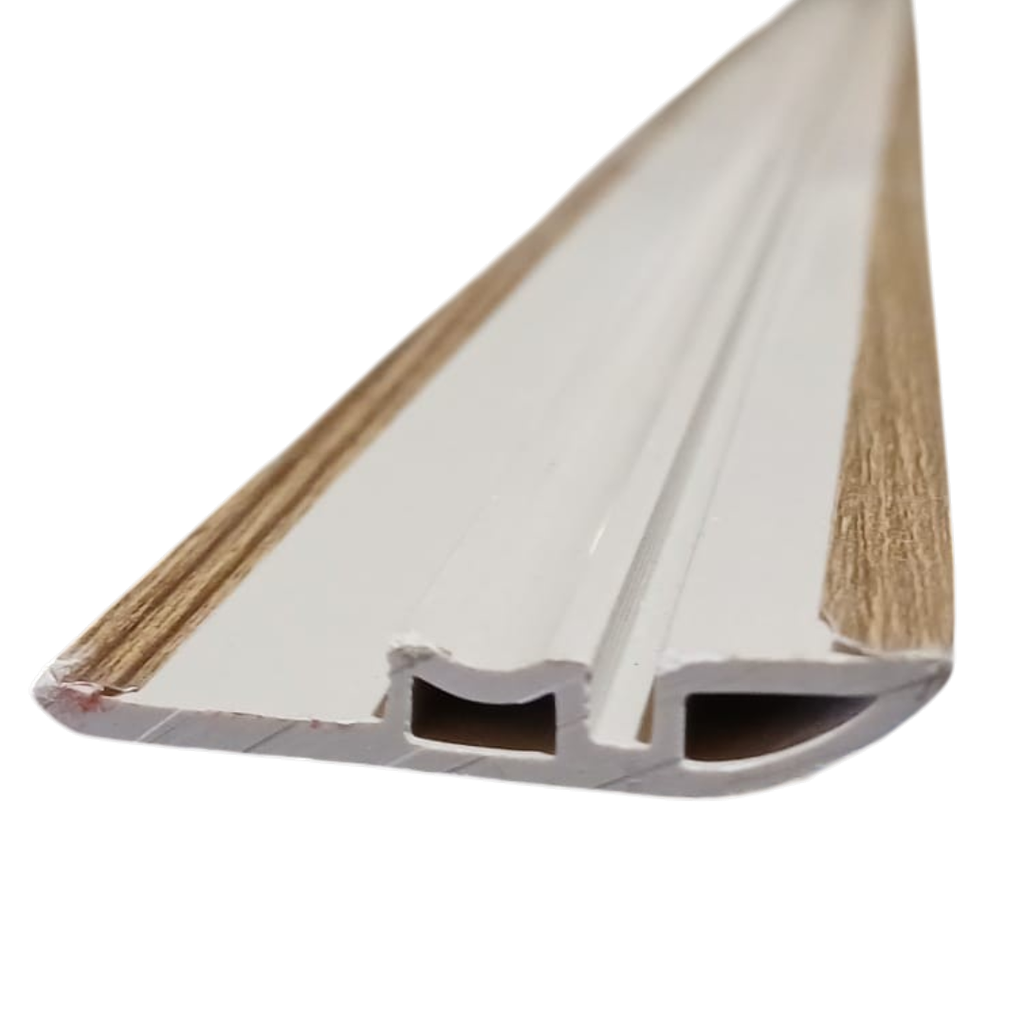 Junta Reducción PVC Símil Madera Tipo T x 2.4m - YM 6045-1