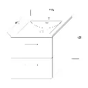 Mueble de Baño Suspendido Key 50 cm 8804036