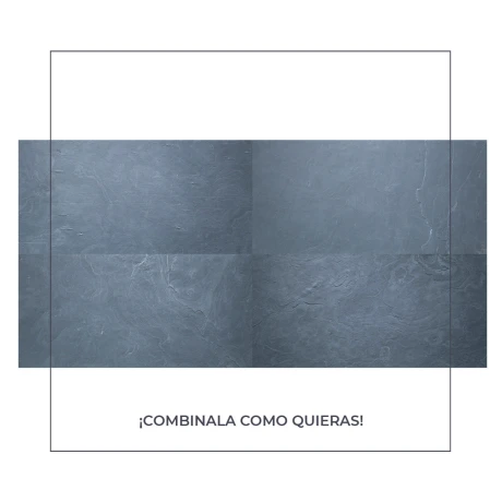Revestimiento Piedra Natural Stone Flex Negro 1.22m x 61cm x 1/3mm