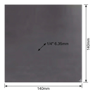 Platina 140mm x 140mm x 1/4" 6.35mm de Espesor Hierro