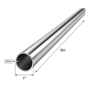 Caño Galvanizado Redondo 1" x 2mm x 6m