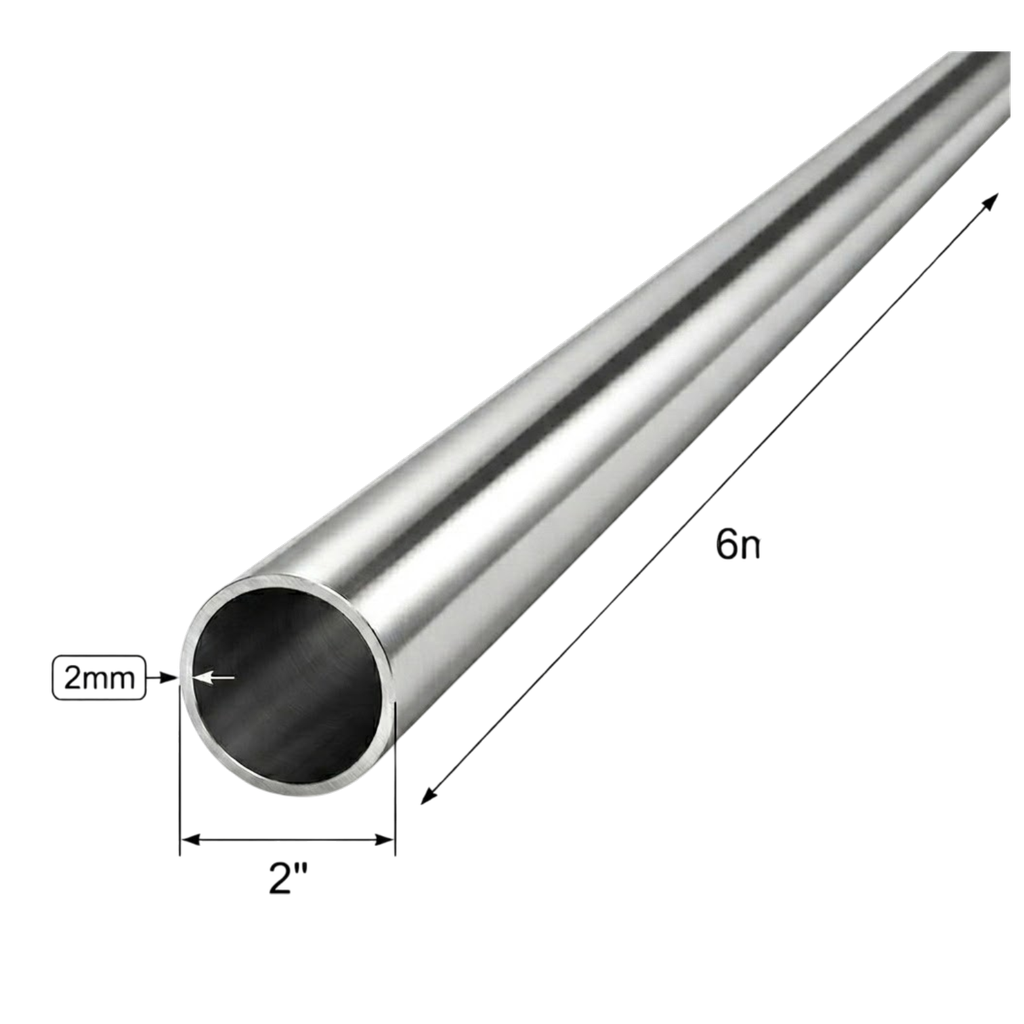 Caño Galvanizado Redondo 2" x 2mm x 6m