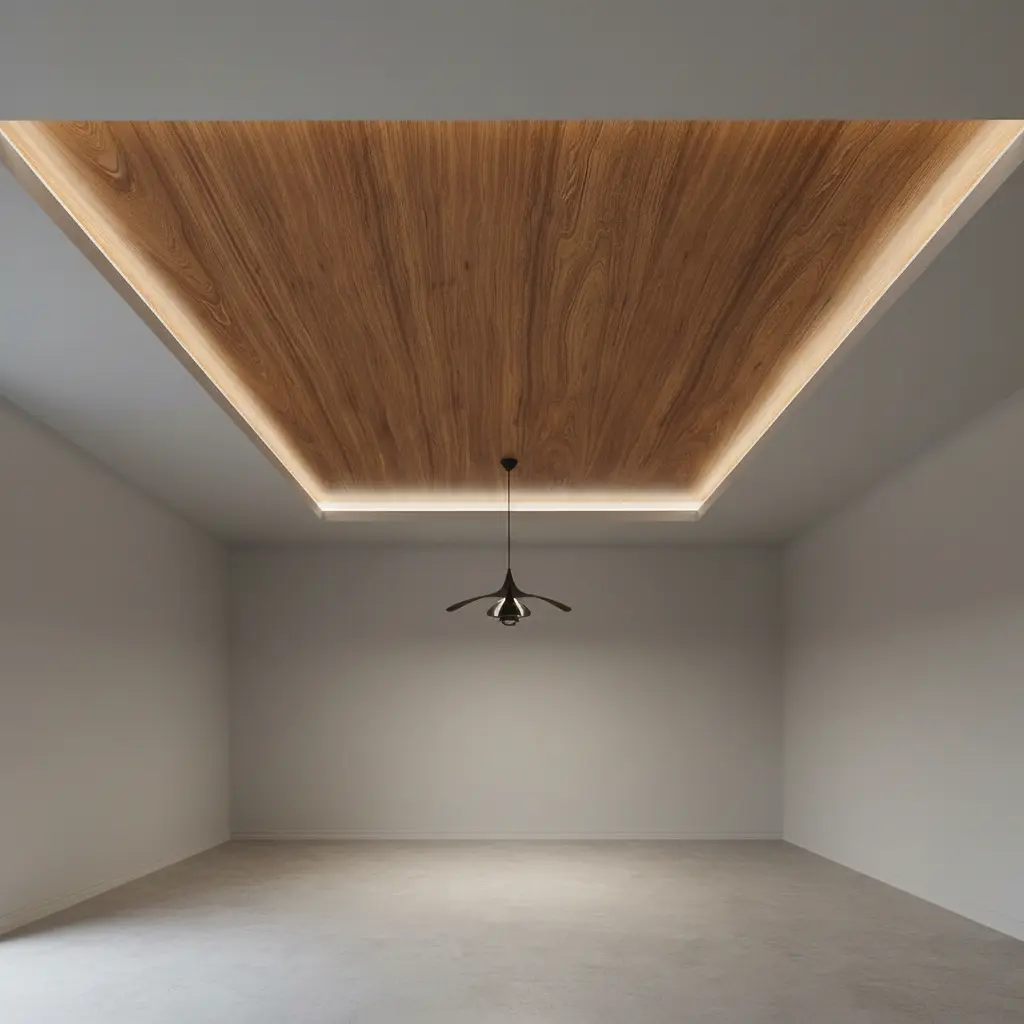 PVC Cielo Raso Junta Seca Beta Madera x 4m