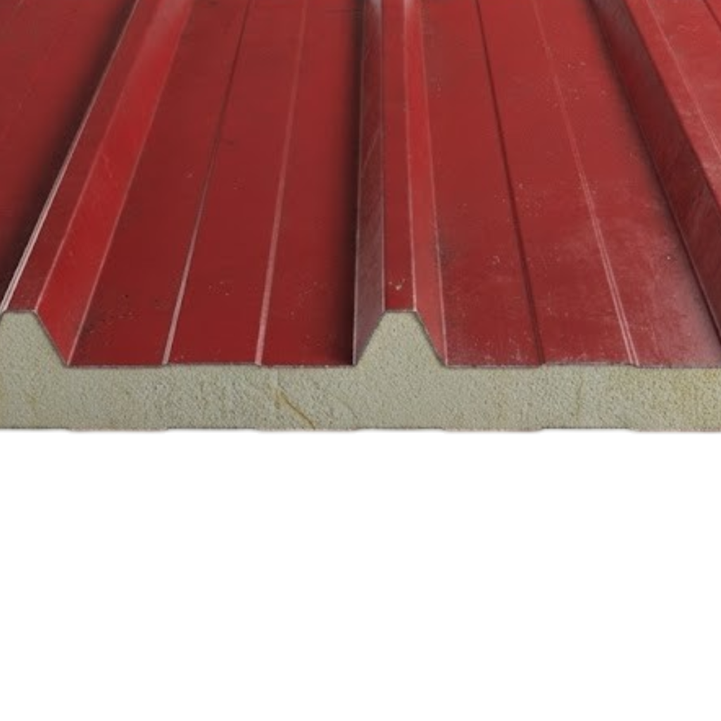 Iso-Panel Techo Trapezoidal 140mm/100mm Terracota Cal25 95cm