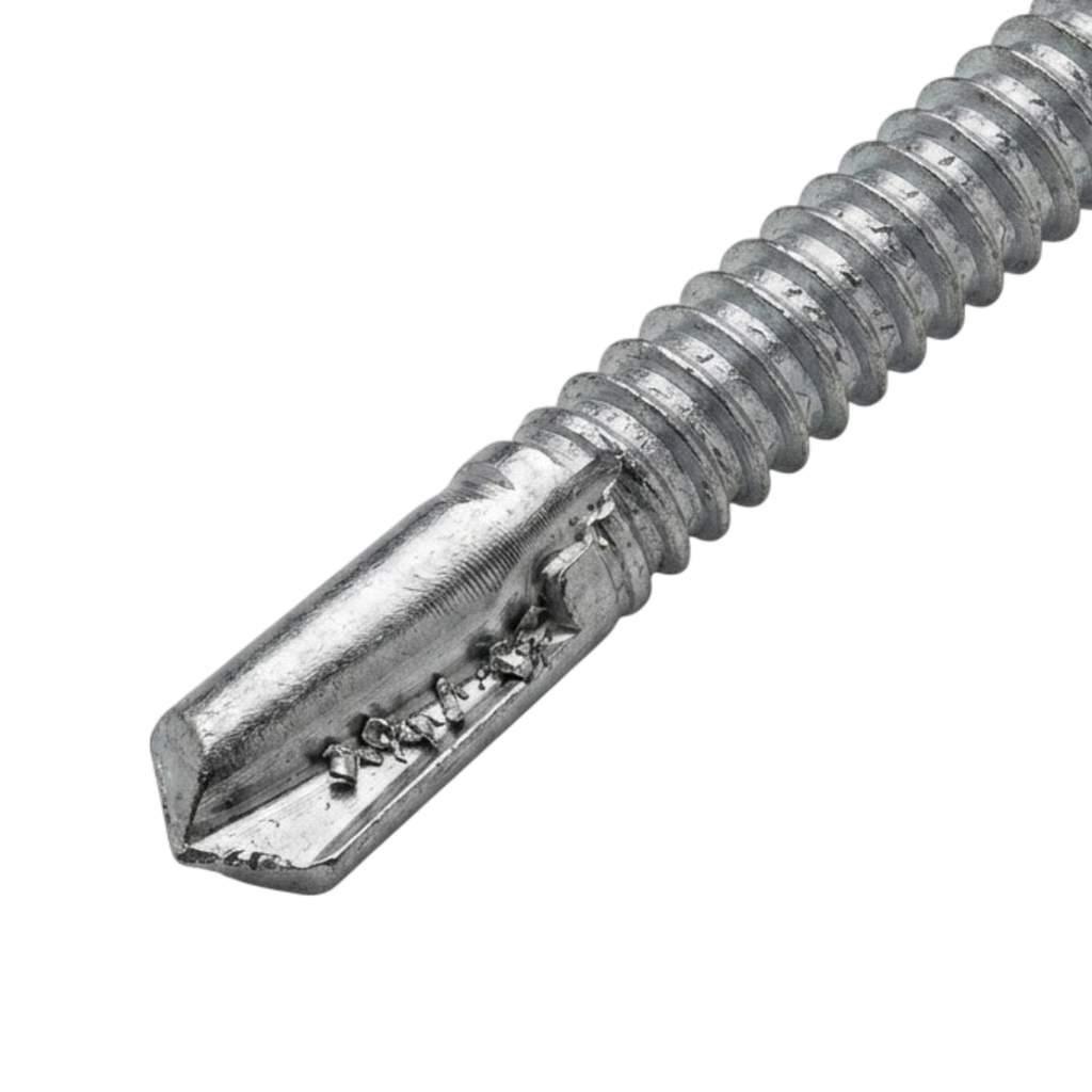 Tornillo Iso-Panel 150mm Doble Rosca PM C/Junta Goma 14" x 1/4" ZB 