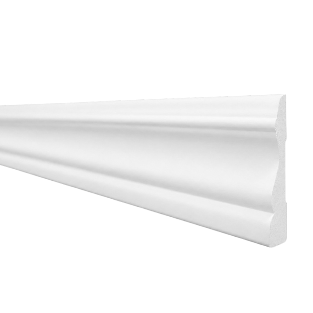 Zócalo Moldura MDF 15 x 70mm x 2.4m Blanco 8882