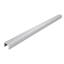 Perfil U aluminio plateado p/placas símil mármol 2.40 ML
