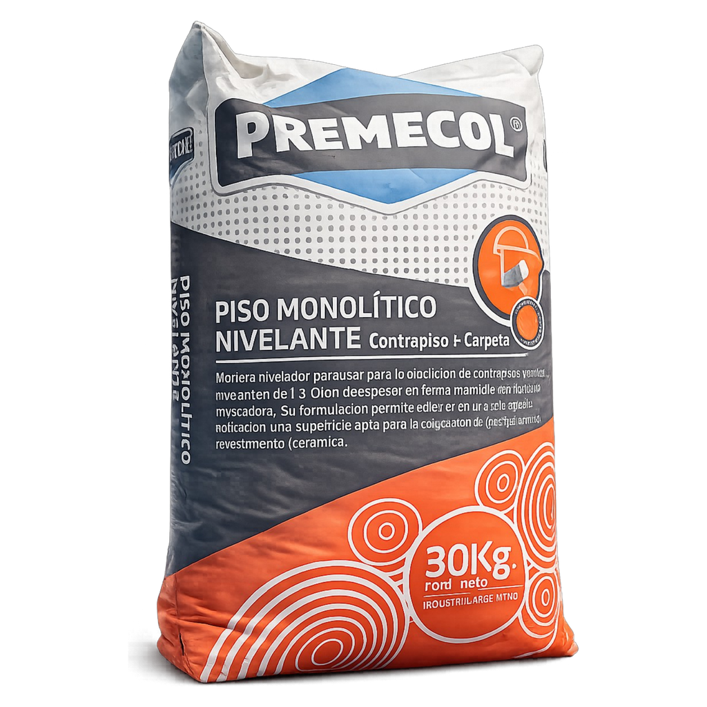Autonivelante para Pisos Premecol 30Kg Nivelación de Superficies