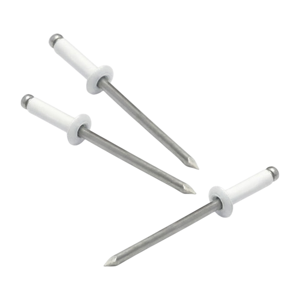 Remache POP Espigado Ciser 4 mm x 12 mm x 100 un Blanco