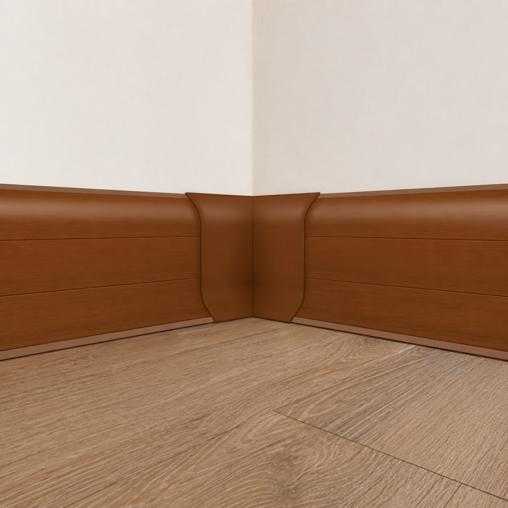 Canto Interno Zocalo PVC Plasbil Marron