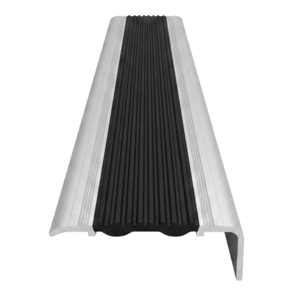 Perfil En L Para Escalon En Aluminio Antideslizante 48mm 2.5mts
