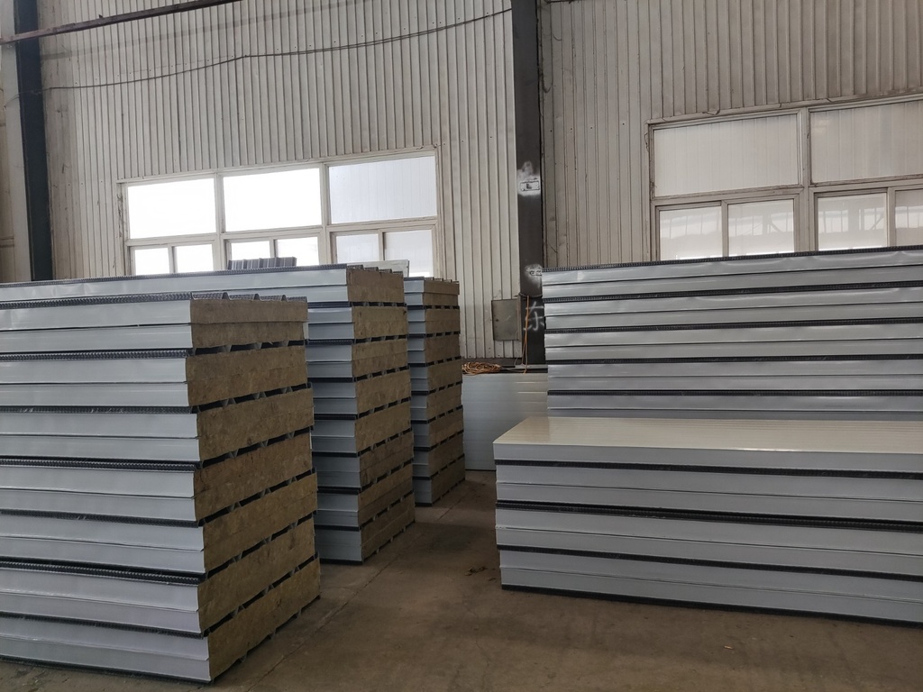 Isopanel Lana Roca Trapezoidal 0.4mm x 95cm x 145mm Roof Rock Wool 100mm RAL 3020