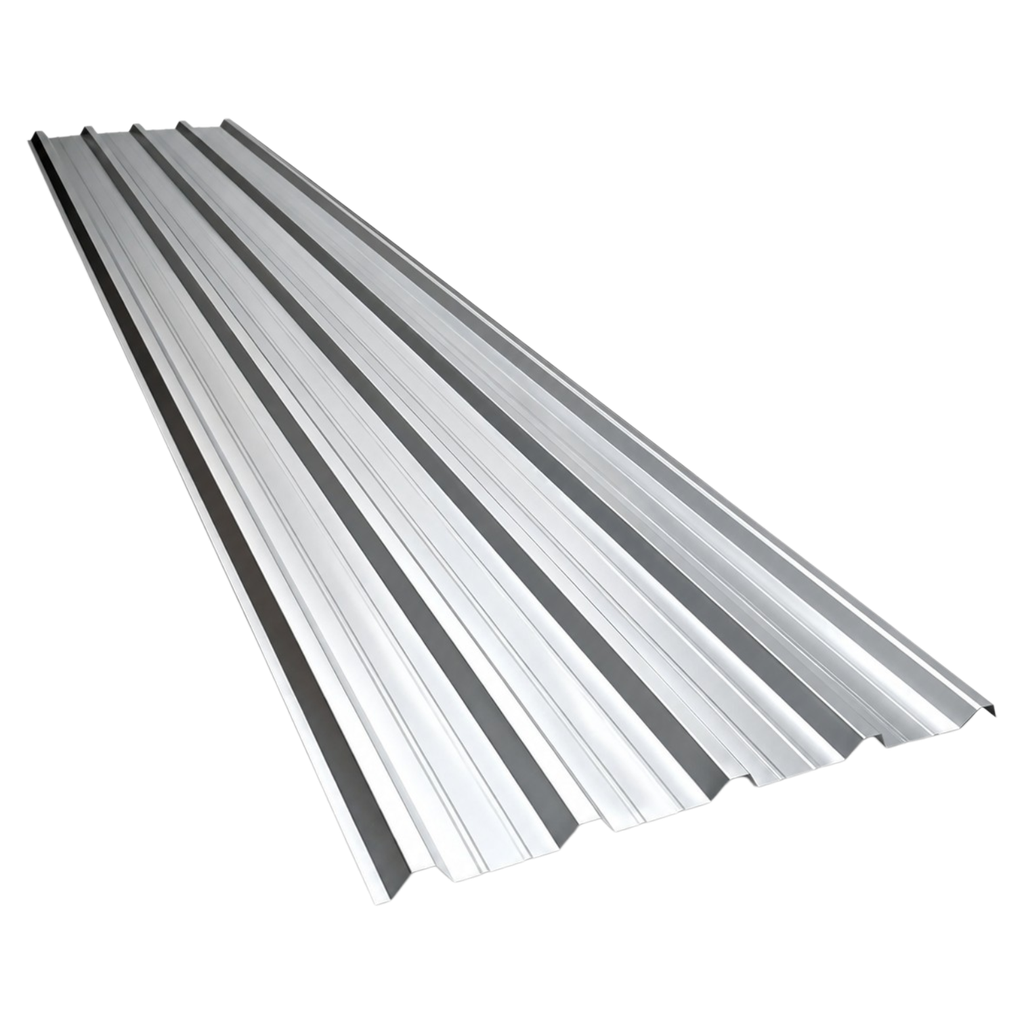 Chapa Aluminizada Techo - 0,5mm/Cal 24 x 95cm Trapezoidal Armco