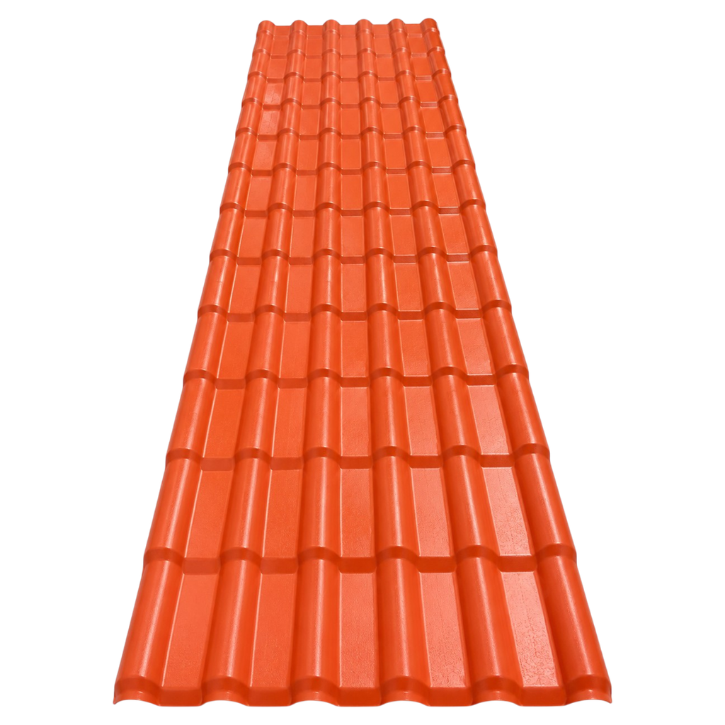 Techo Chapa PVC Teja Terracota Ondulada 3.5m x 1.05m