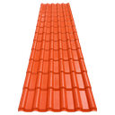 Techo Chapa PVC Teja Terracota Ondulada 3.5m x 1.05m