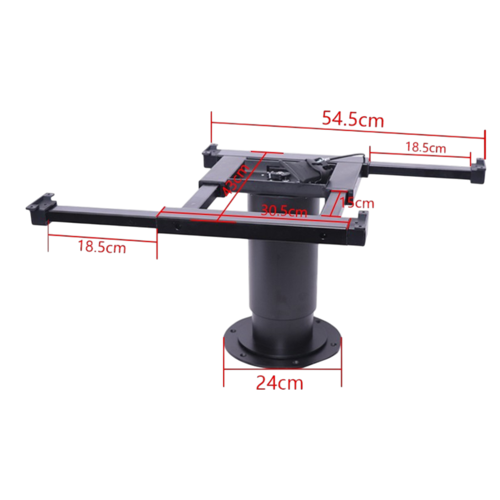 RV Soporte de Mesa Telescópico LEG - Hidráulico en Caja Manual