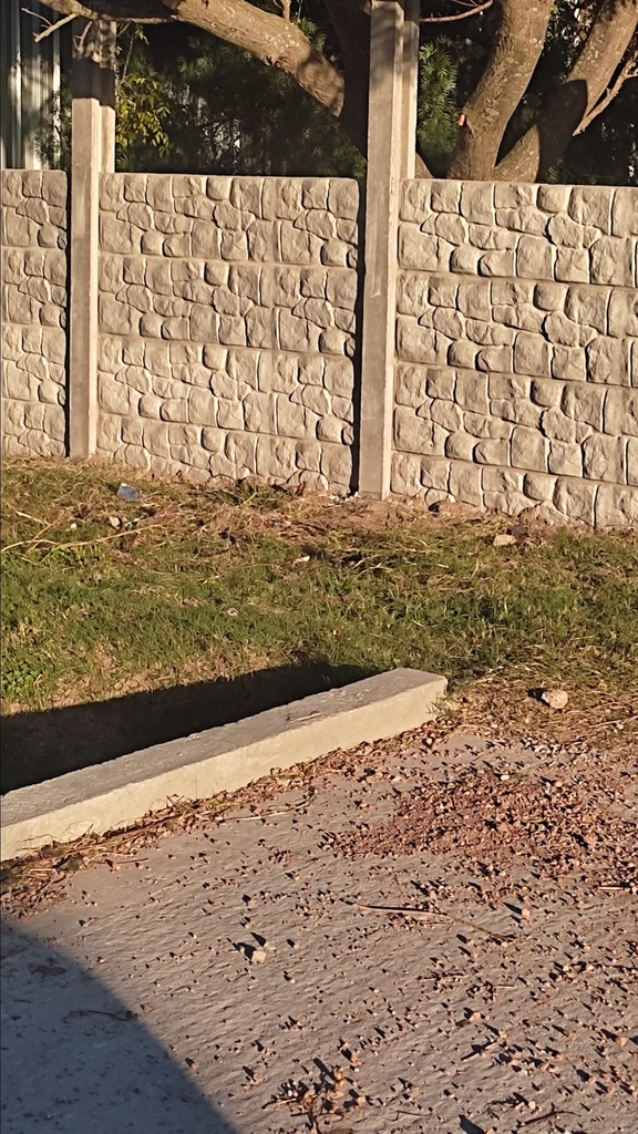 Placa Muro Hormigon 1,86m x 40cm x 40mm - Piedra Castillo