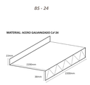 Babeta Z Aluminizada Cal24 Des - 24 x 2.1m