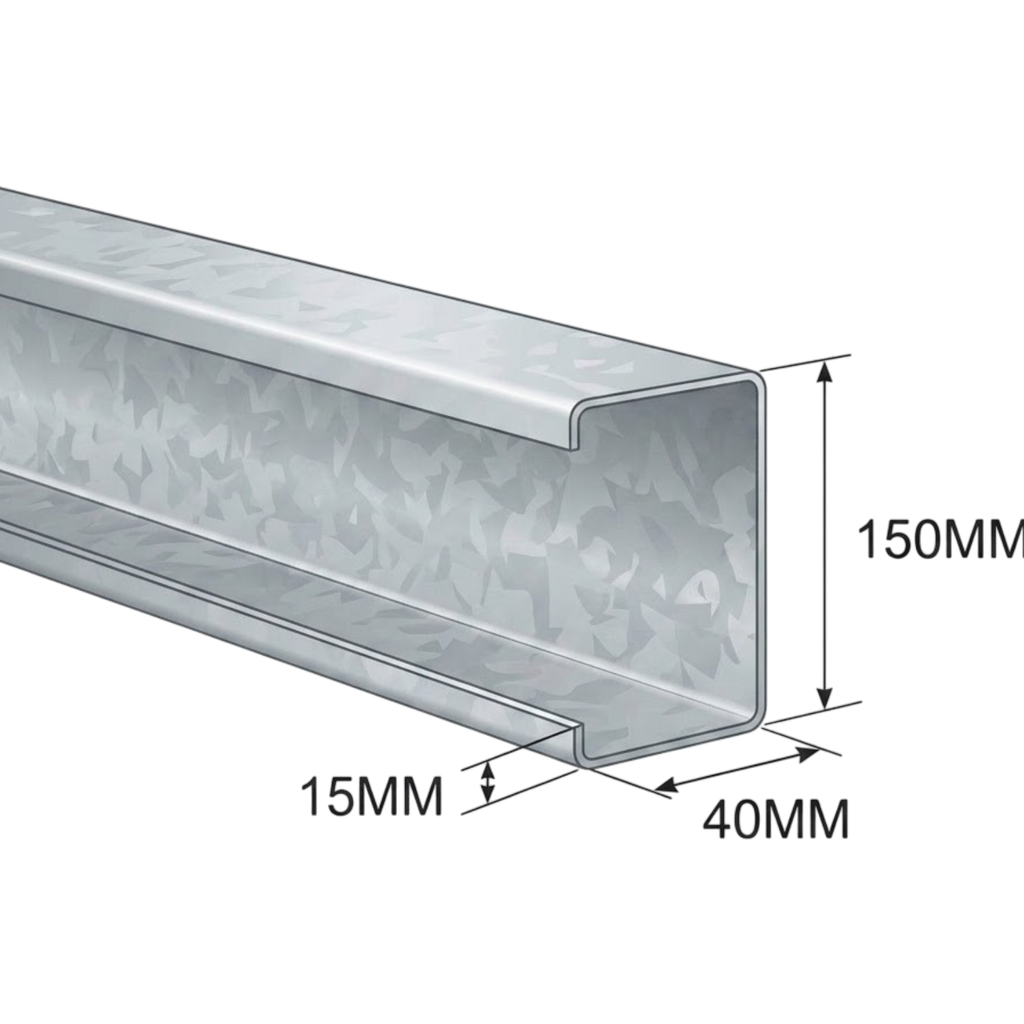 PGC 150 mm - 6m - 1.25mm / Cal 18 Montante Estructural TBA