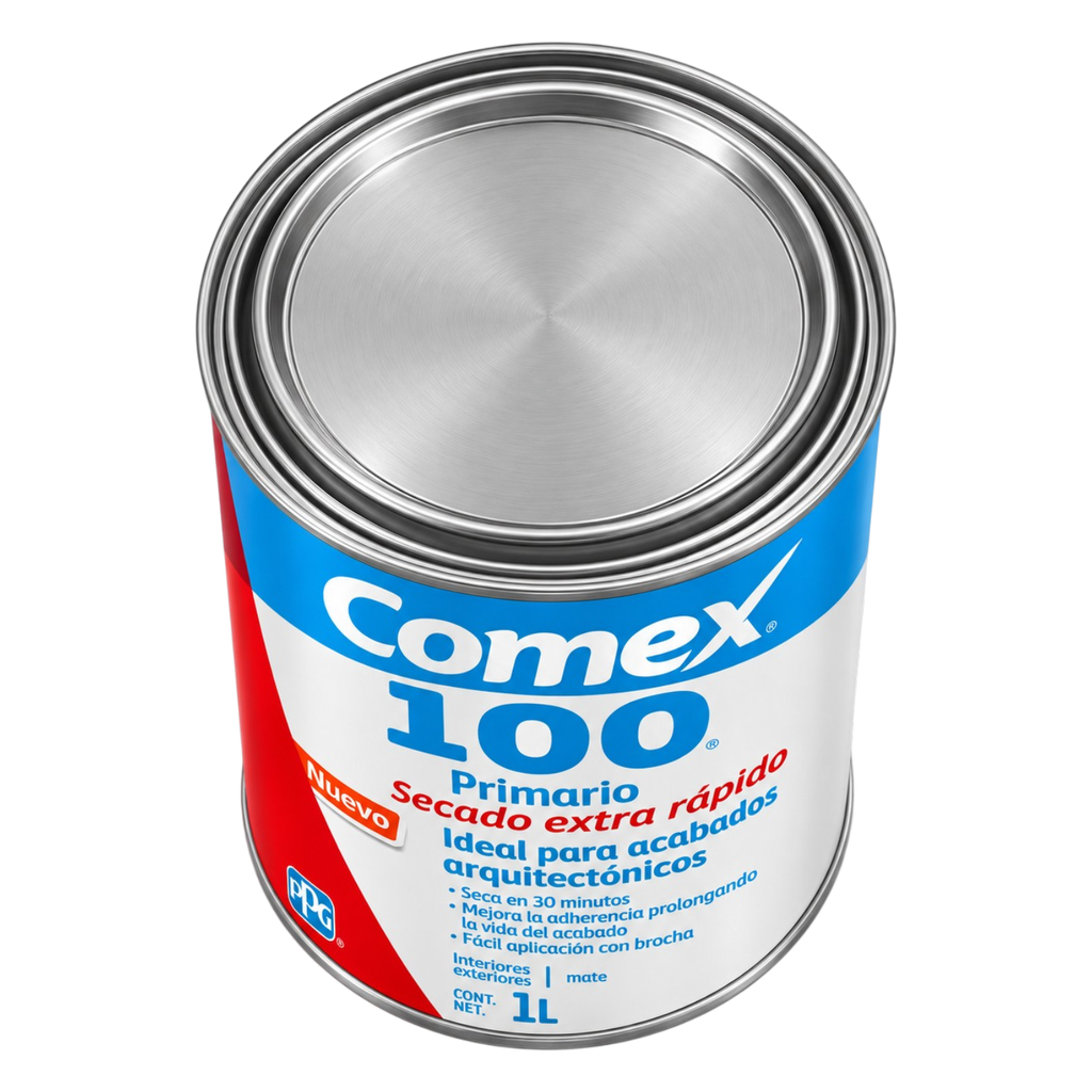 Comex 100 Primer Secado Extra Rápido Gris 1L