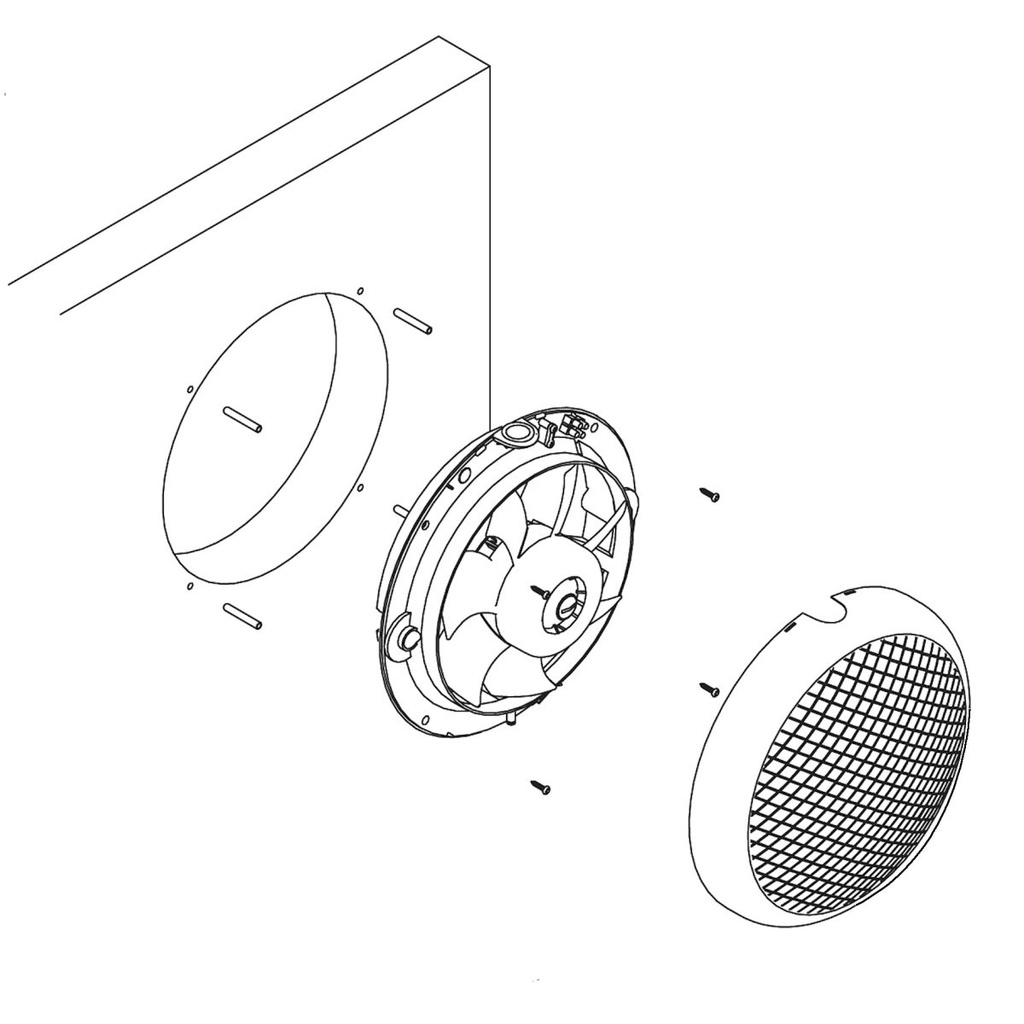 Extractor De Cocina HCM 180 Helicoidales 5201420600 