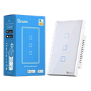 Interruptor de Pared Sonoff T3US3C-TX Wi-Fi RF 3 Botones Negro
