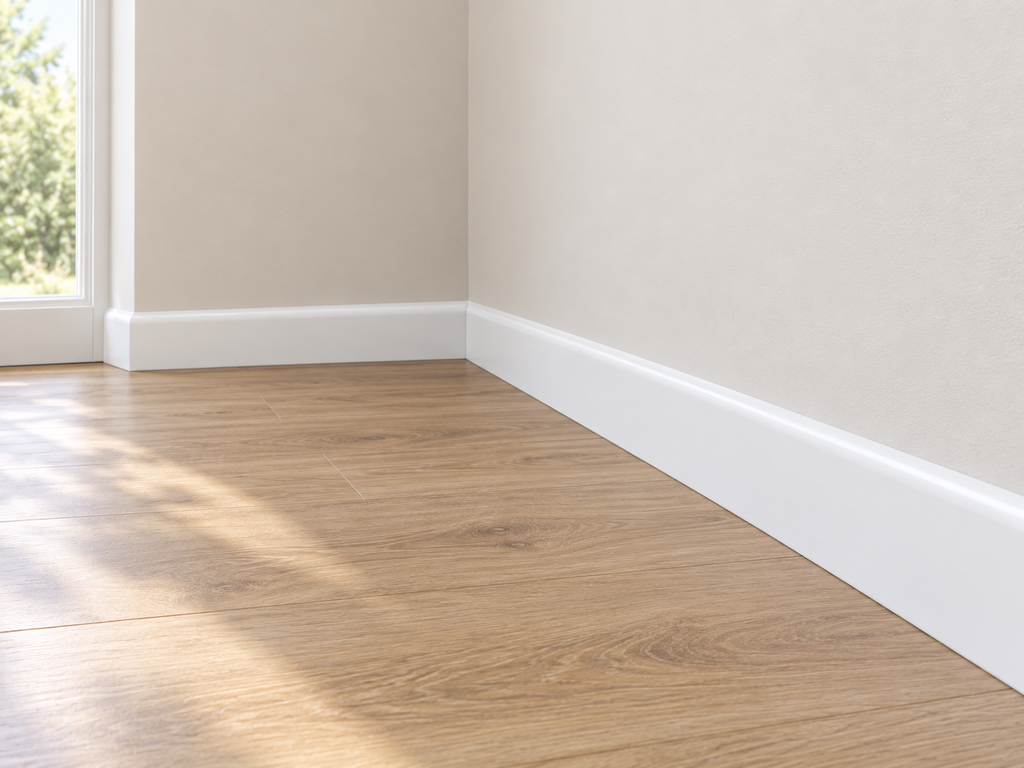 Zocalo EPS Blanco Liso 15mm x 100mm x 2.4 m - BI JT38