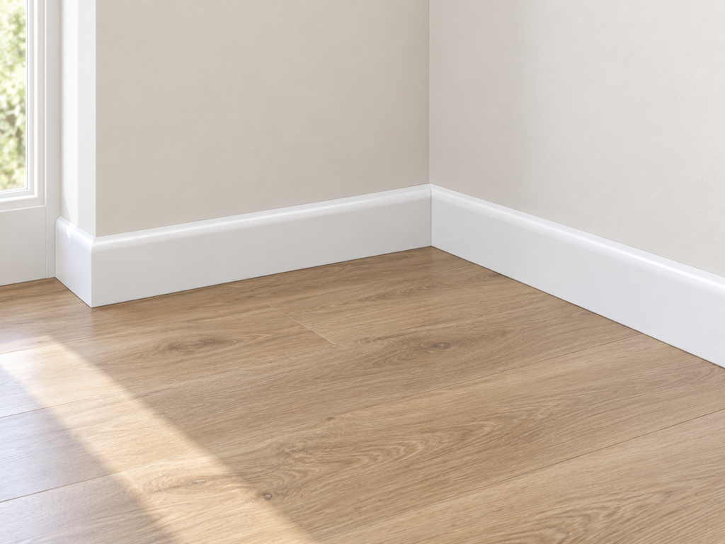 Zocalo EPS Blanco Liso 15mm x 100mm x 2.4 m - BI JT38