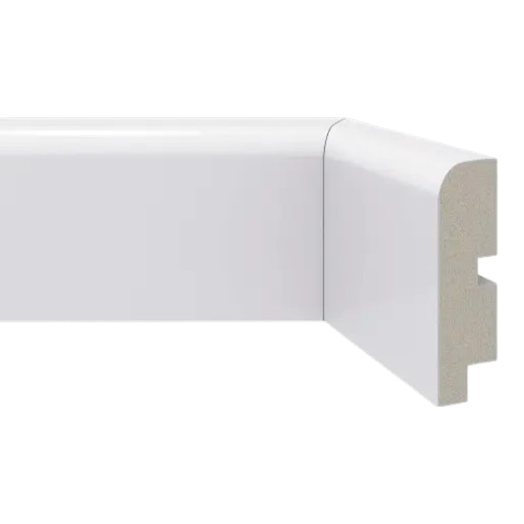 Zócalo EPS Blanco Liso 13mm x 70mm x 2.9m - 541
