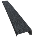 Lateral U Negra para teja Gravillada 9mm x 4mm x 3m