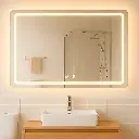 Espejo Iluminación Led + Desempañador 80cm x 60cm