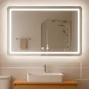 Espejo Iluminación Led + Desempañador 80cm x 60cm