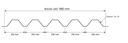 Chapa Trapezoidal Prepintada Negra Ral 6654- Cal 26 Util 98cm APP