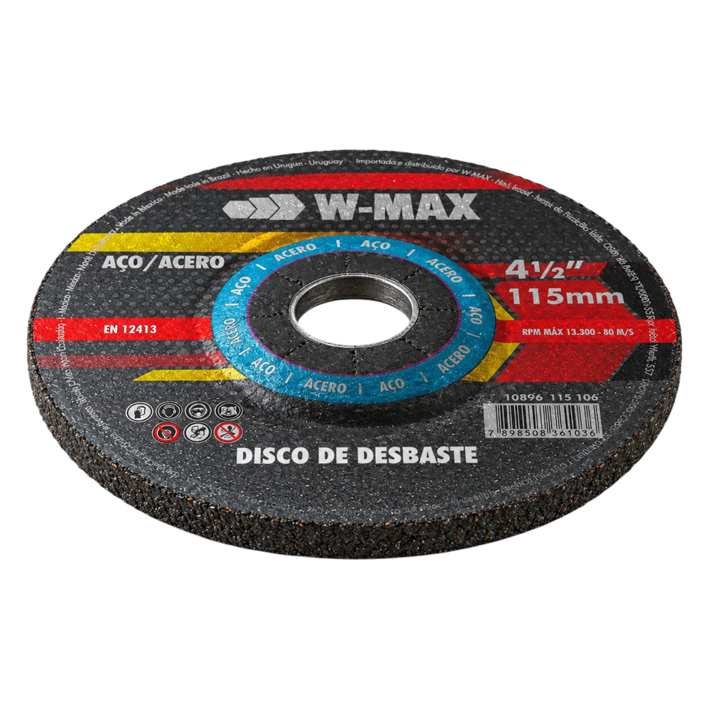 Disco de Desbaste W-MAX 180 x 6 x 22,23 - 7 Pulgadas