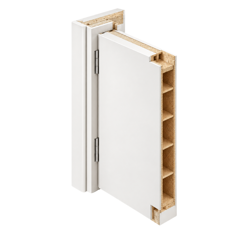 Puerta Interior Lisa Blanco 75 x 2.03m Brasil Nova Armada Izquierda