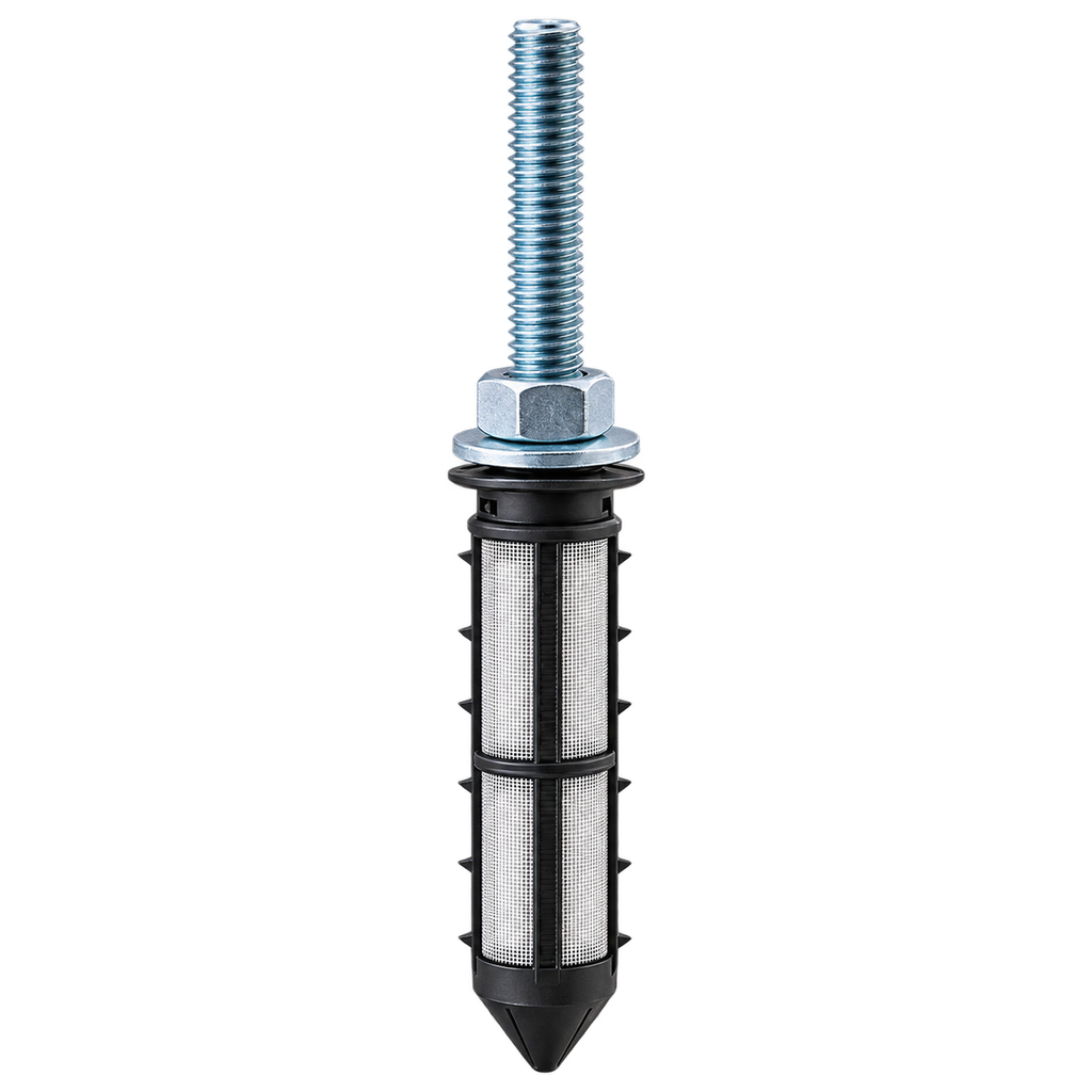 Taco Plástico Mixer 5/8" Para Anclaje Químico con Tope x un - xxxx