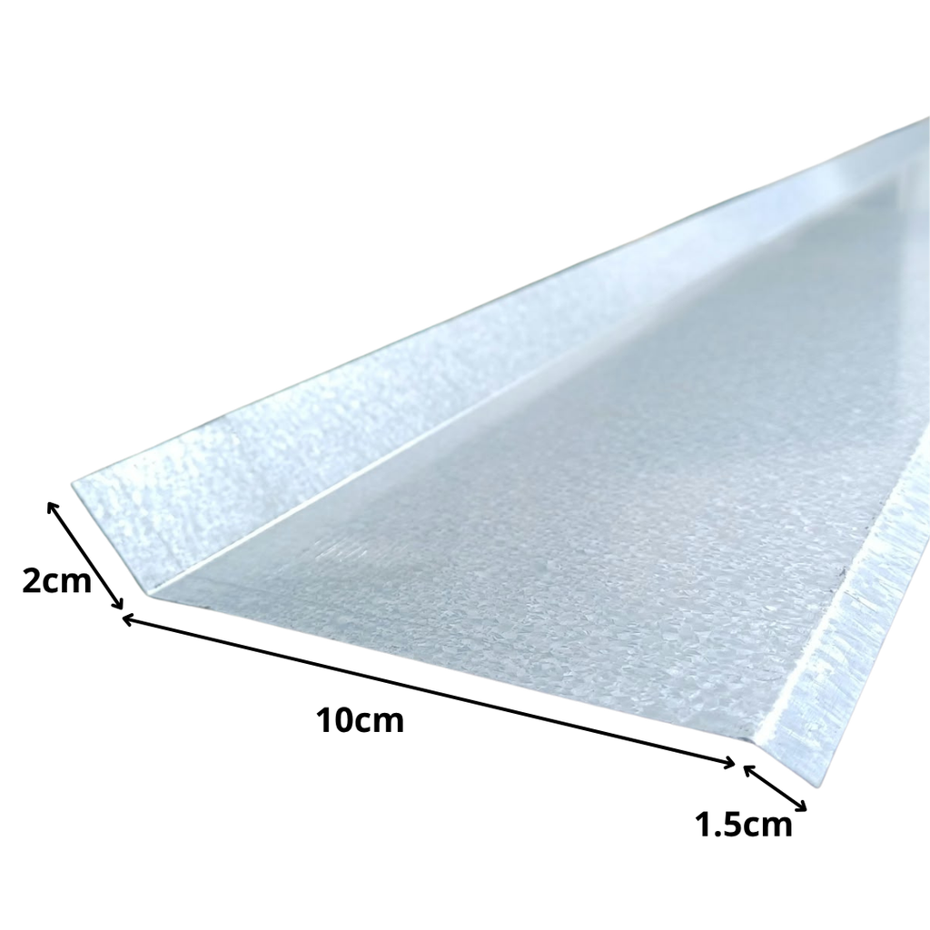 Babeta Aluminizada Cal 26 Policarbonato 20 x 70 x 20mm x 2.10m