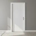 Puerta Interior HDF Lisa 4 Paneles con Marco Ajustable 10 cm 2,00 x 0,80 m