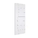 1. Puerta Interior HDF Greca Curva con Marco Ajustable 10 cm 2,00 x 0,80 m
