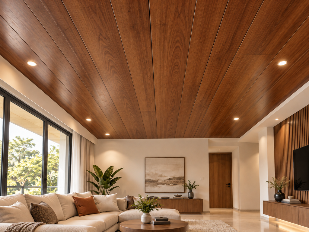 PVC Cielo Raso Caoba 8 mm x 25 cm x 5,95 m